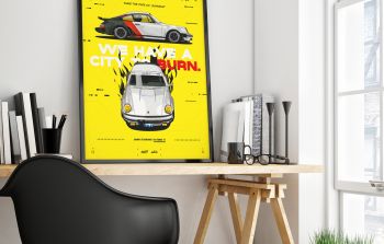 Johnny Silverhand's Porsche 911 Turbo x Cyberpunk 2077 / Jason's Posters