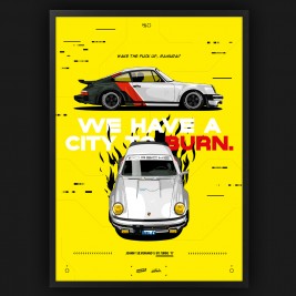 Johnny Silverhand's Porsche 911 Turbo x Cyberpunk 2077 / Jason's Posters